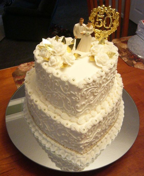 50th Wedding Anniversary Cake