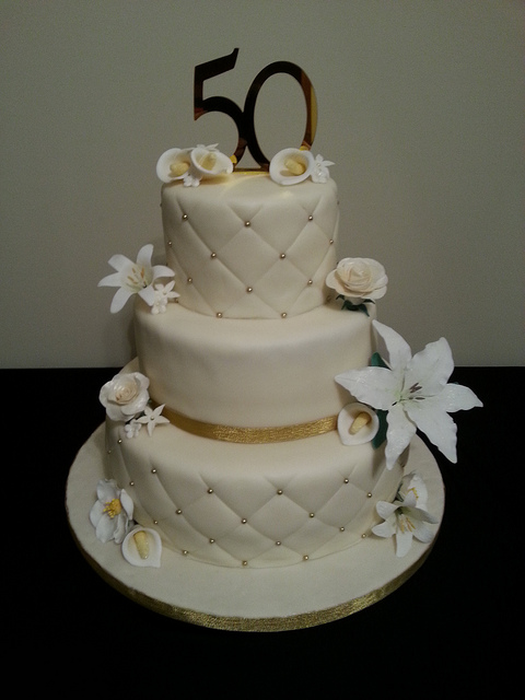 50th Wedding Anniversary Cake