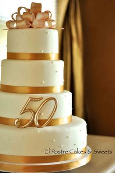 50th Wedding Anniversary Cake