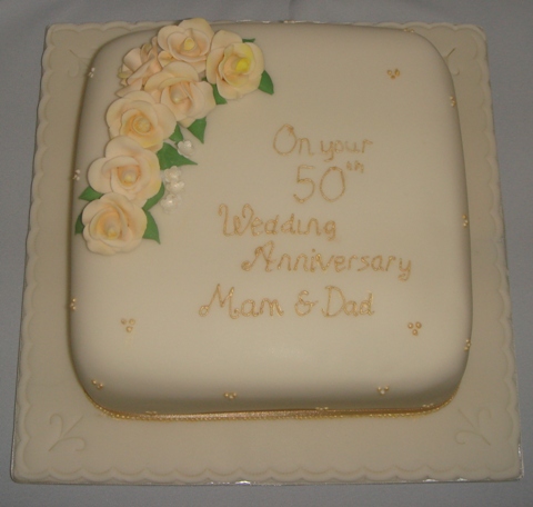 50th Wedding Anniversary Cake