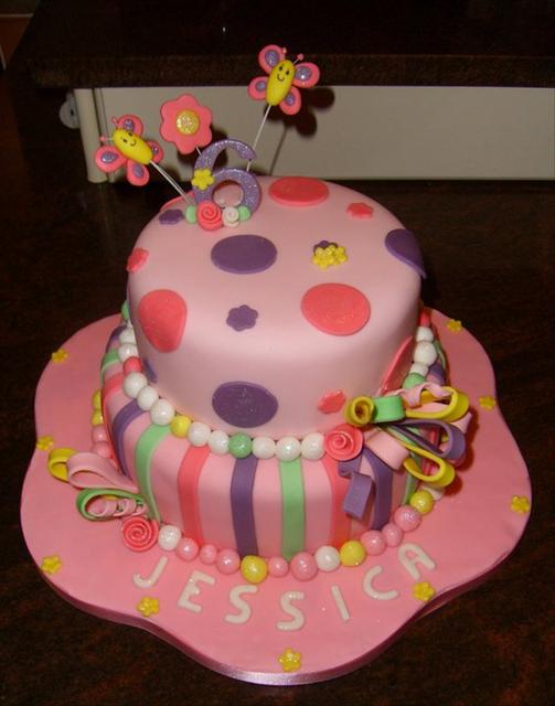 6th Birthday Cupcake Cake for Girls