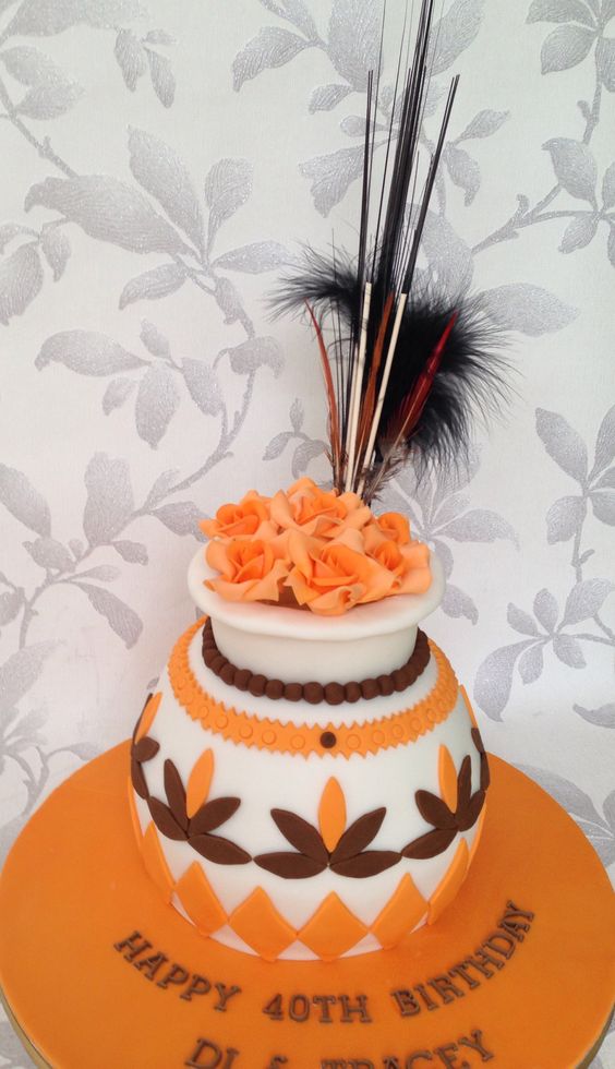 African Themed Birthday Cake