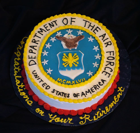 Air Force Retirement Cake