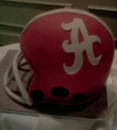 Alabama Football Helmet Cake