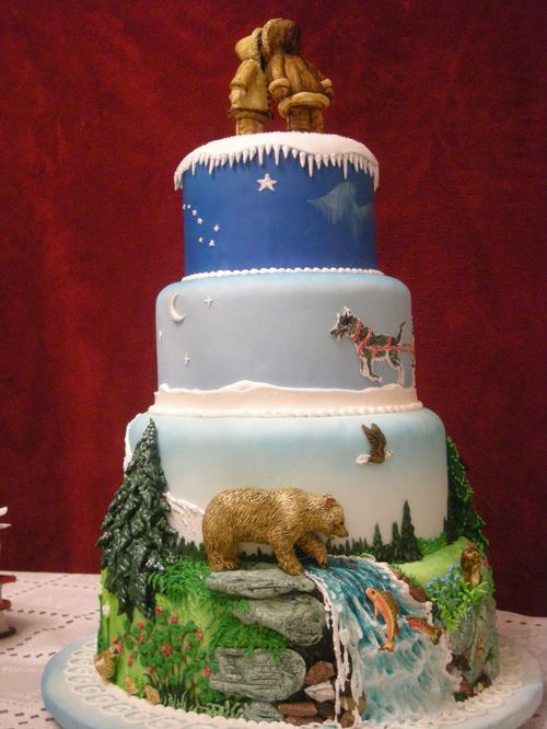 Alaska Themed Cake