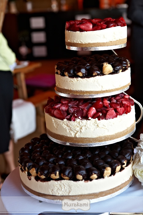 Amazing Cheesecake Wedding Cake