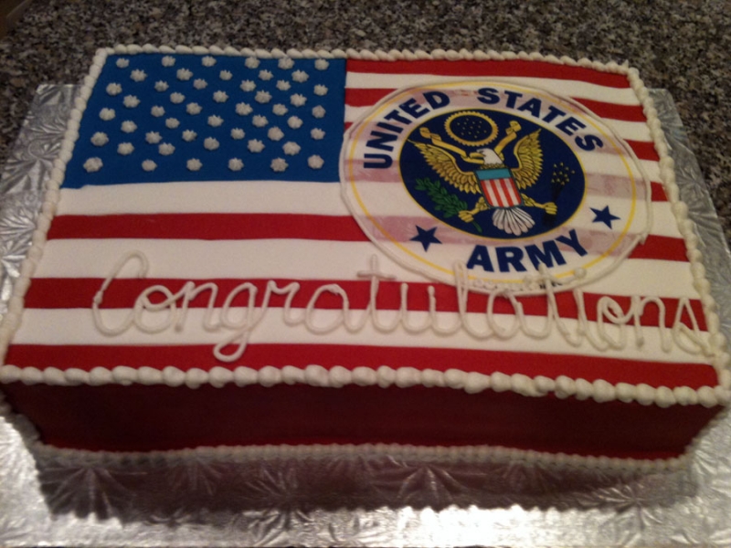 Army Retirement Cake