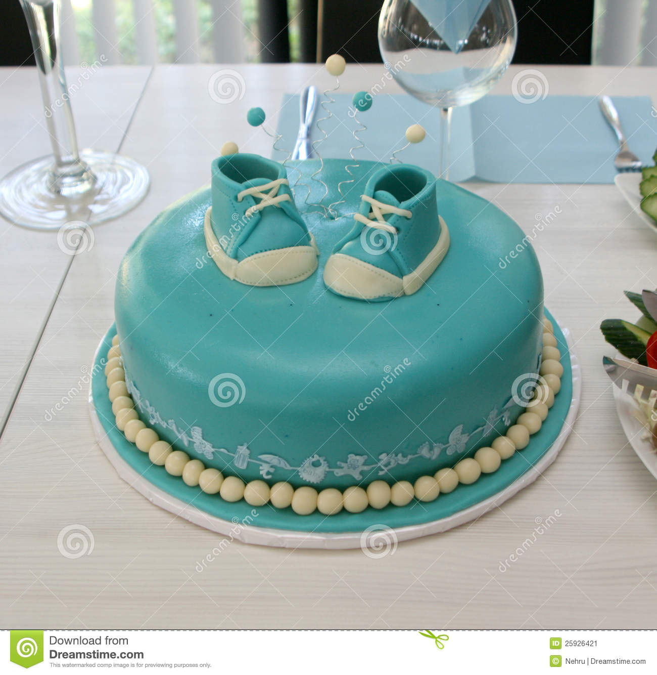 Baby Boy Birthday Cake