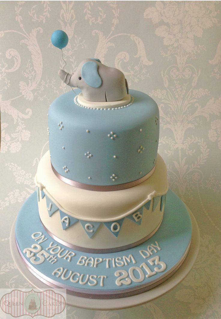 Baby Boy Christening Cake Designs