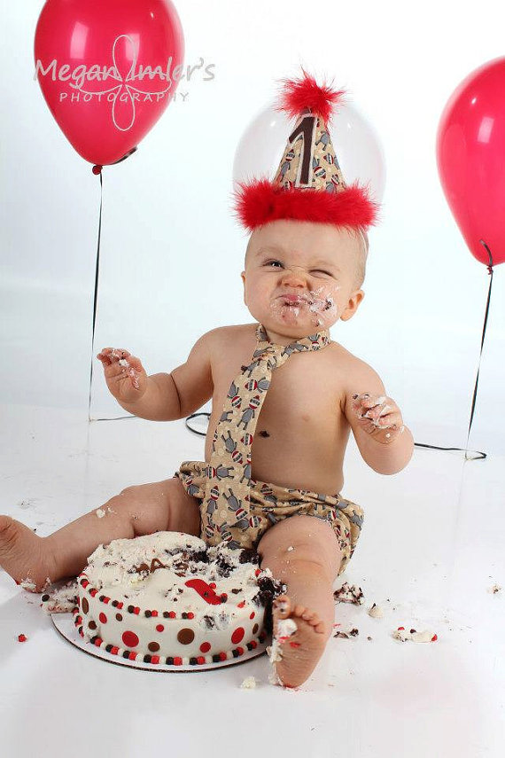 Baby Boy First Birthday Smash Cake Outfit