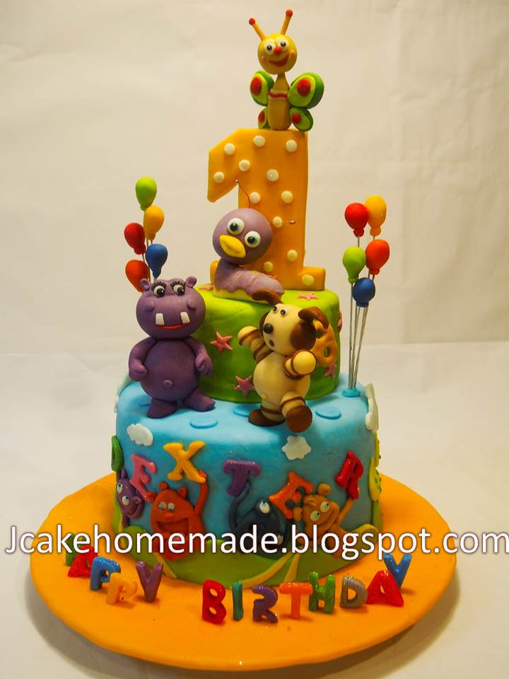 Baby TV Birthday Cake