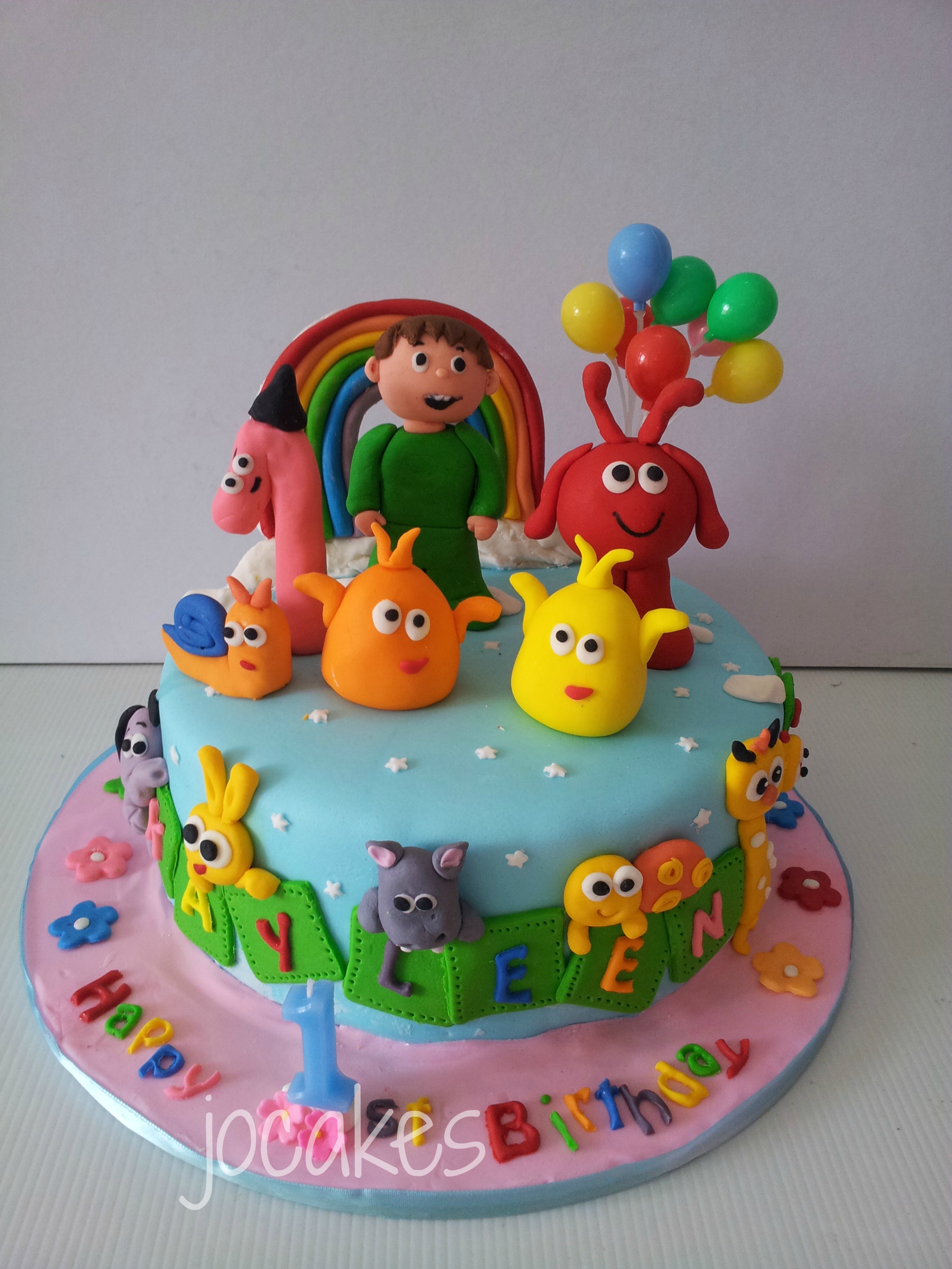 Baby TV Birthday Cake