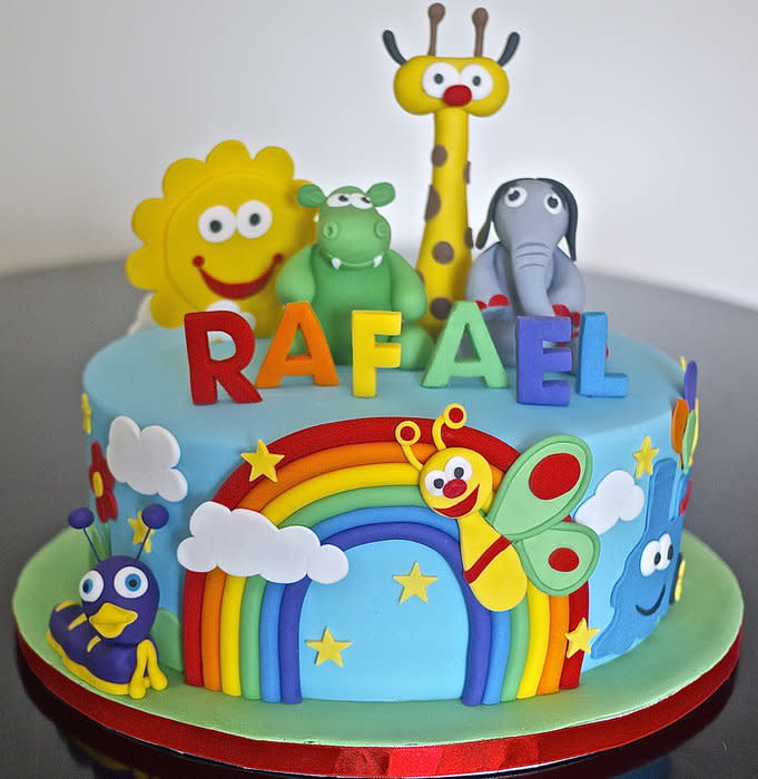 Baby TV Birthday Cake