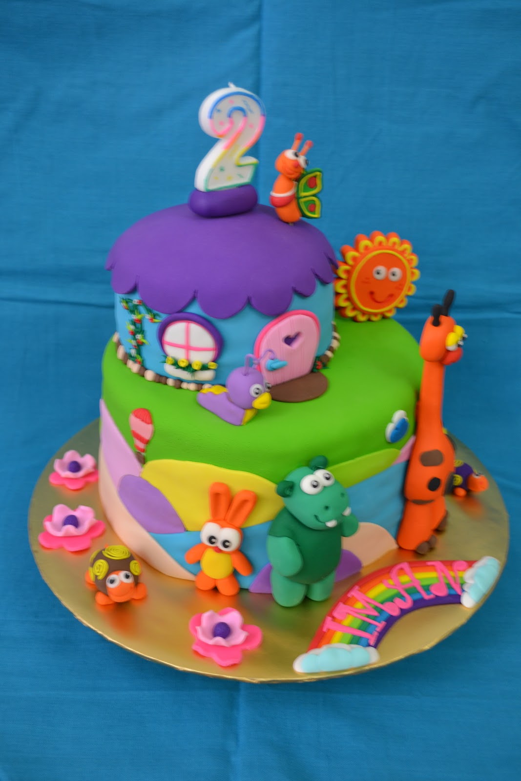 Baby TV Birthday Cake