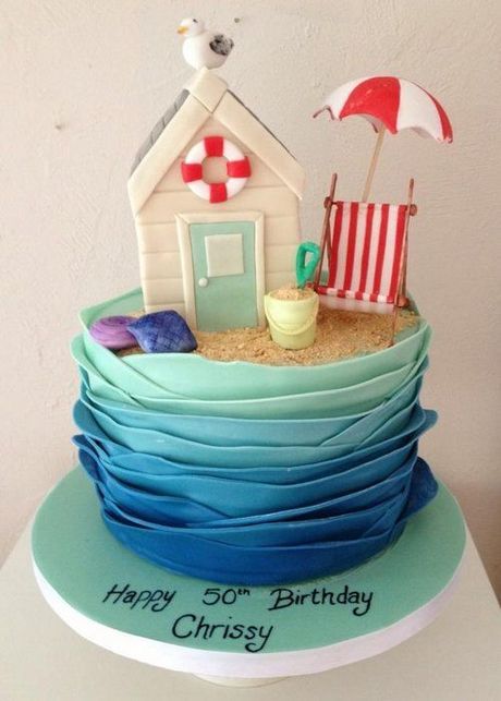 Beach Themed Cake Decorations