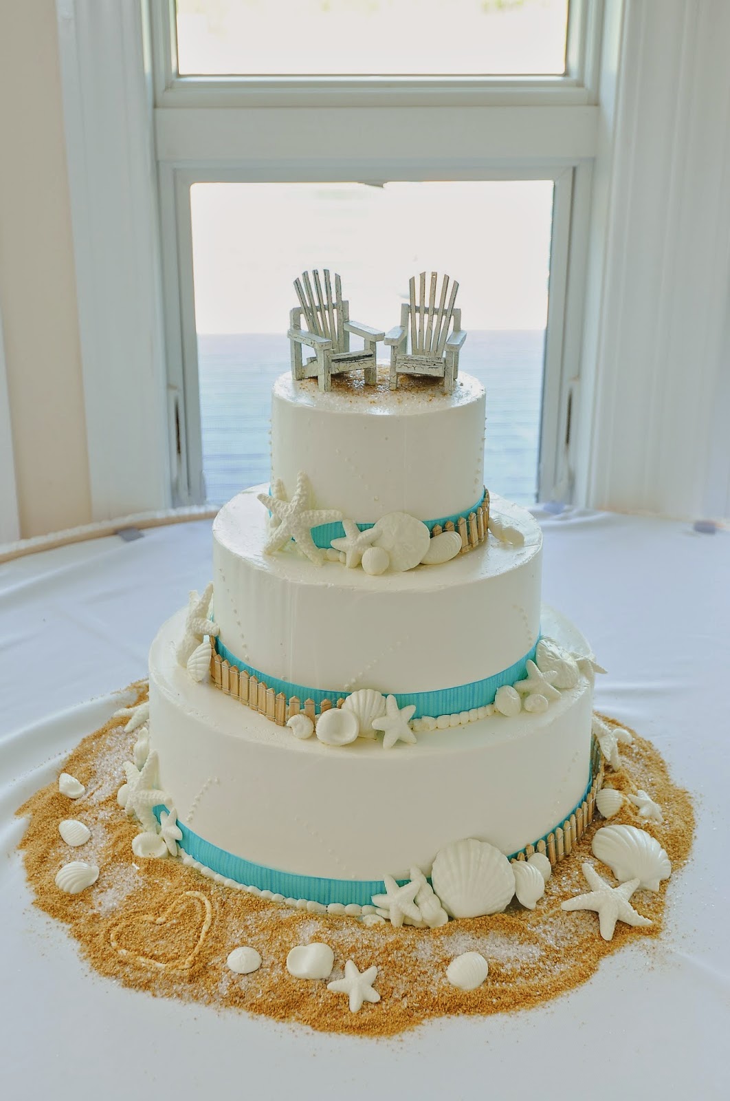 Beach Wedding Cake Topper