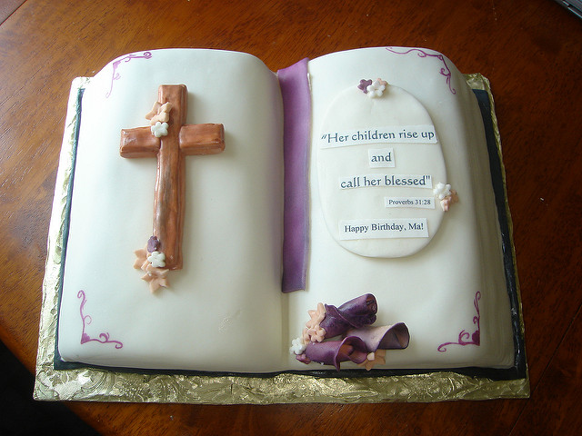 Bible Birthday Cake