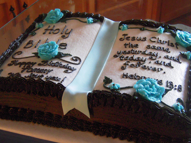 Bible Birthday Cake