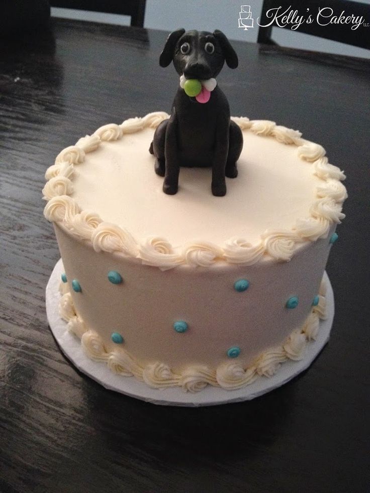 Black Lab Birthday Cake