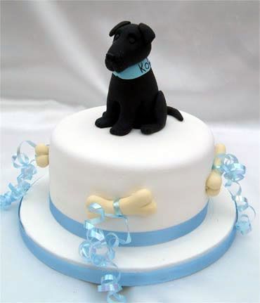 Black Labrador Birthday Cake