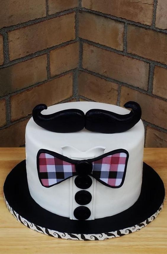 Bow Tie Birthday Cake