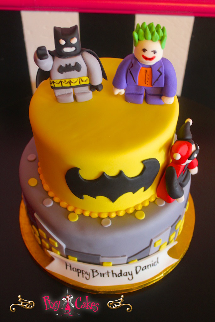 Boy Girl Superhero Birthday Cake