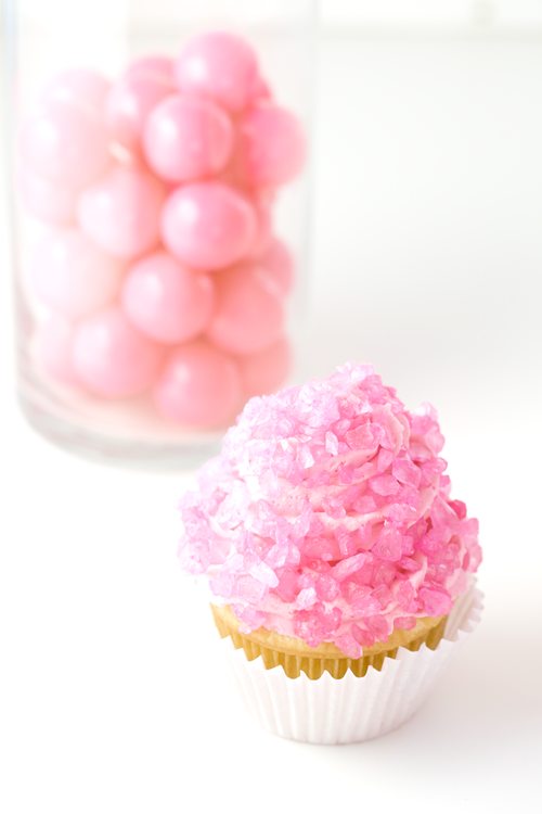 Bubble Gum Pink Cupcakes