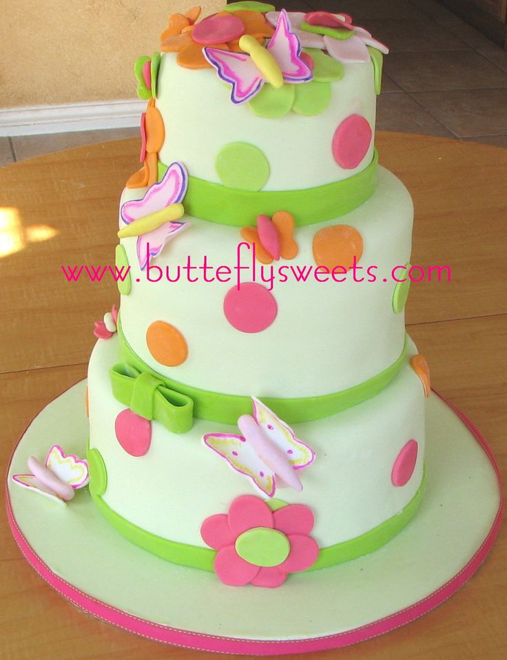 Butterfly Birthday Cake