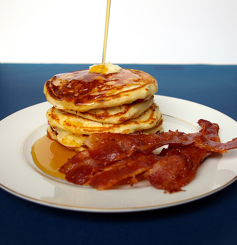 Buttermilk Pancakes and Bacon