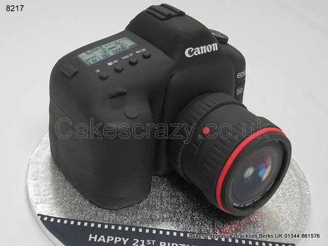 Camera Shaped Birthday Cake