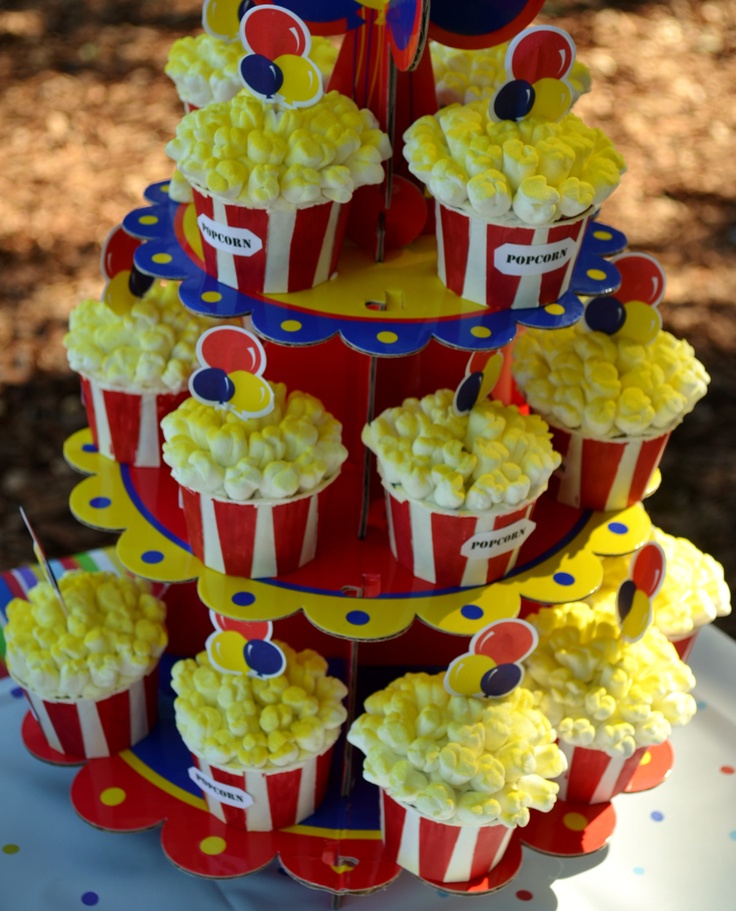 Carnival Circus Themed Cupcakes