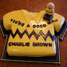 Charlie Brown Birthday Cake