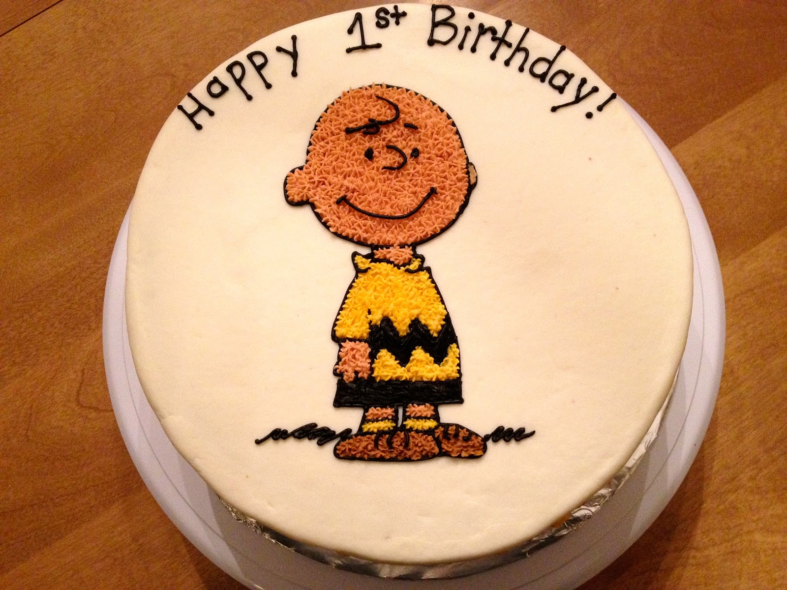 Charlie Brown Happy Birthday Cake