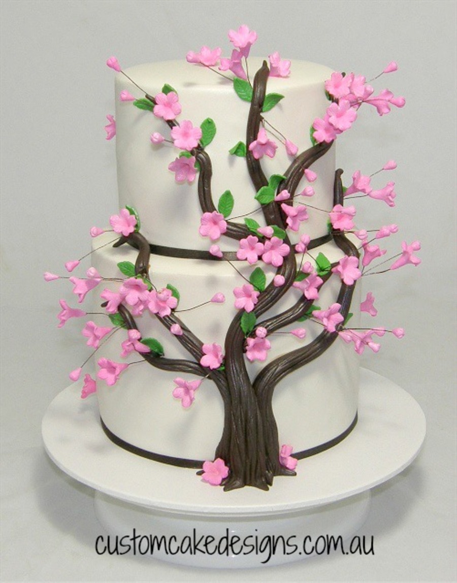 Cherry Blossom Tree Cake