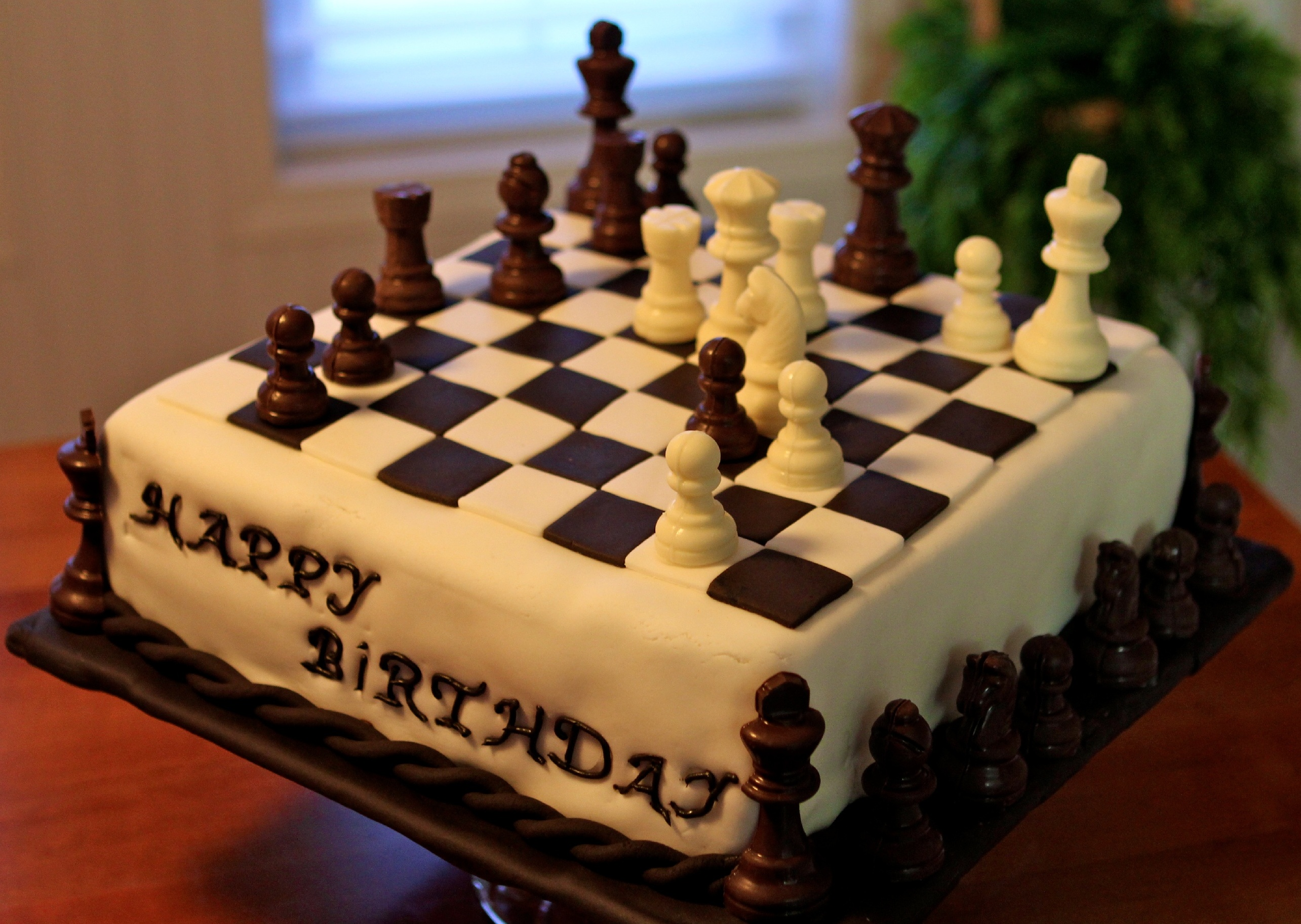 Chess Board Birthday Cake