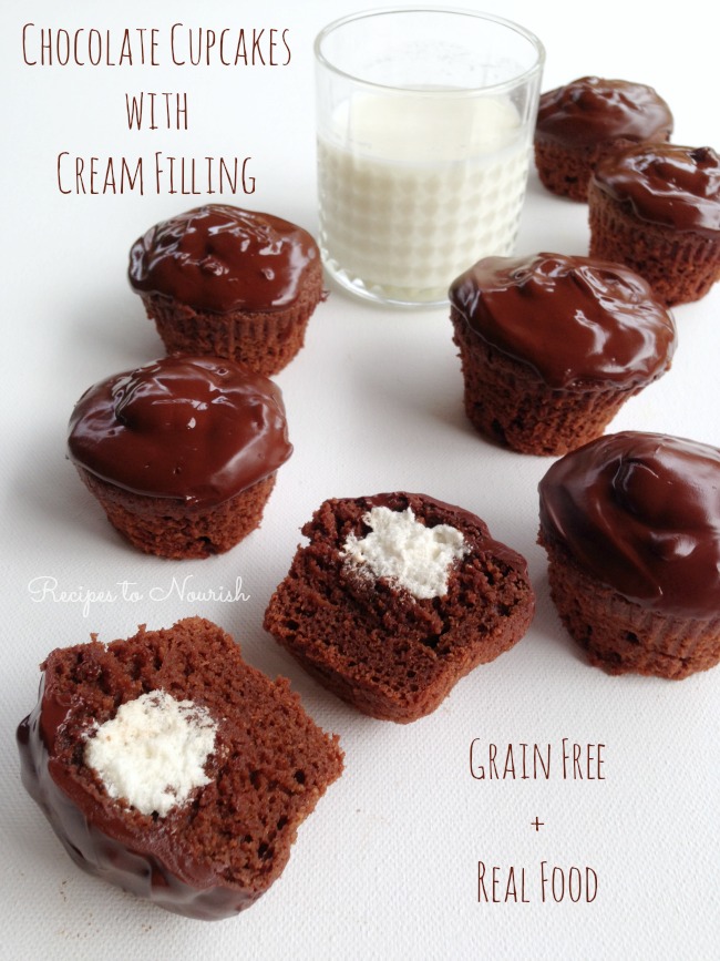 Chocolate Cupcake with Cream Filling