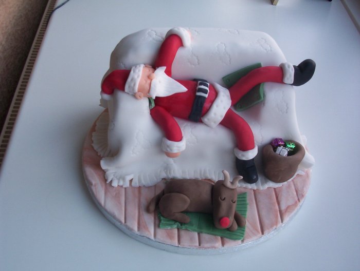 Christmas Funny Cakesanta