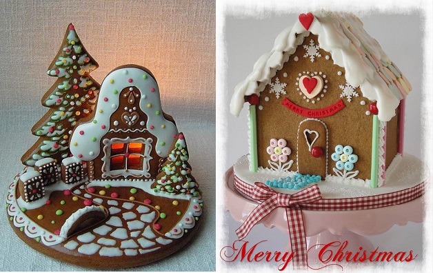 Christmas Gingerbread House Cake