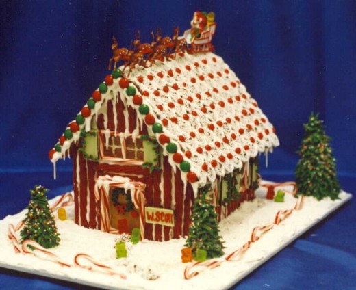 Christmas House Cake