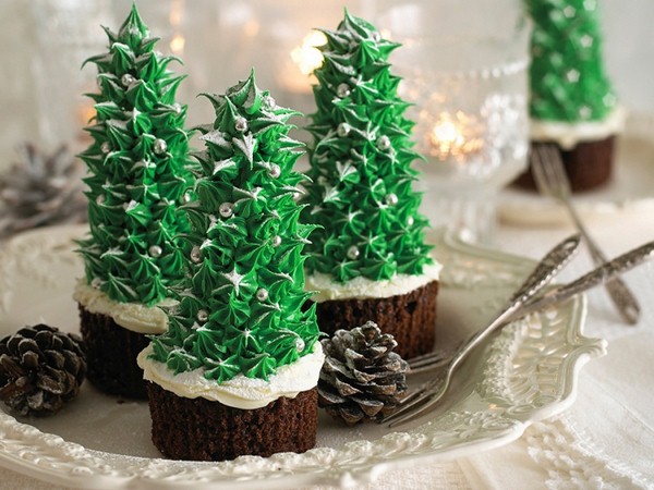 Christmas Tree Cupcakes