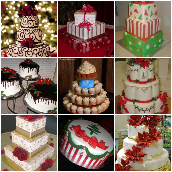 Christmas Wedding Cakes Ideas