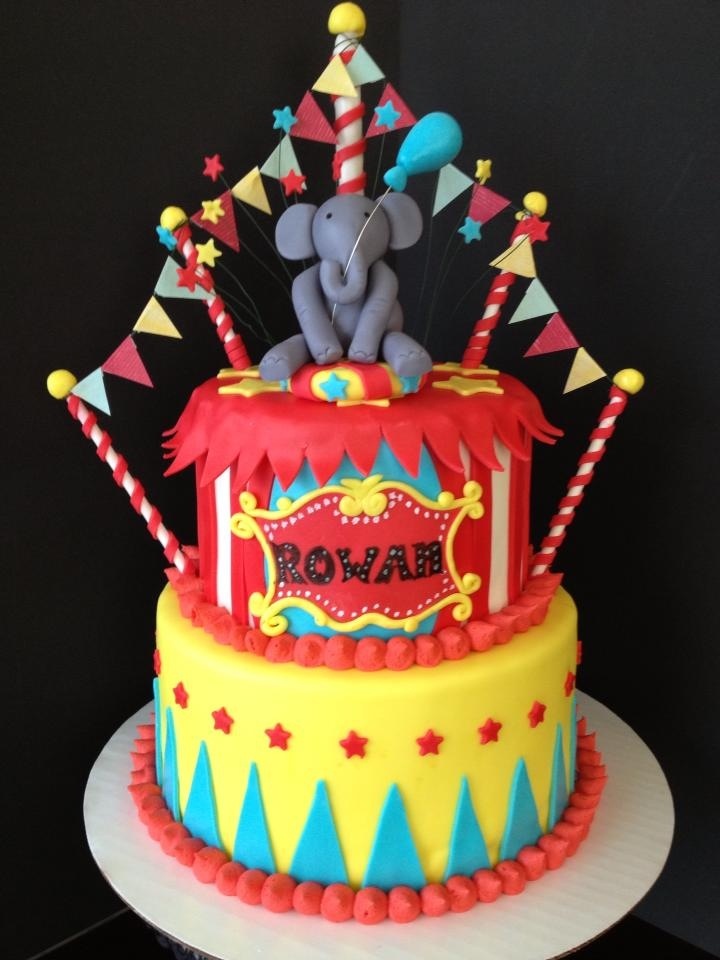 Circus Theme Birthday Cake