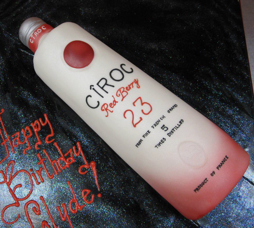 Ciroc Bottle Birthday Cake