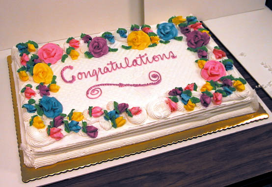 Congratulations Sheet Cake