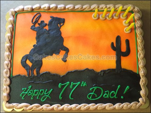 Cowboy Western Sheet Cakes