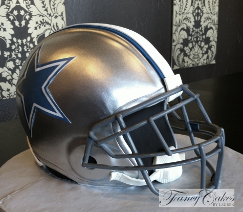 Cowboys Football Helmet Cake