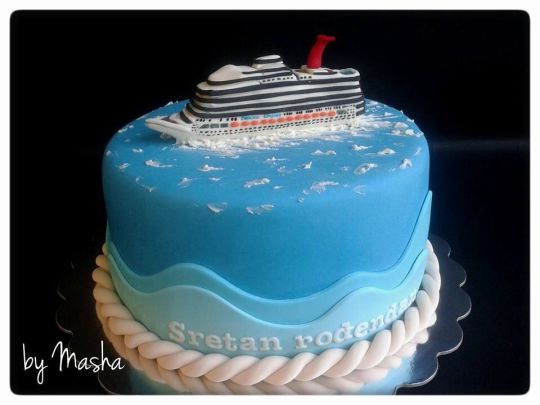 Cruise Ship Birthday Cake