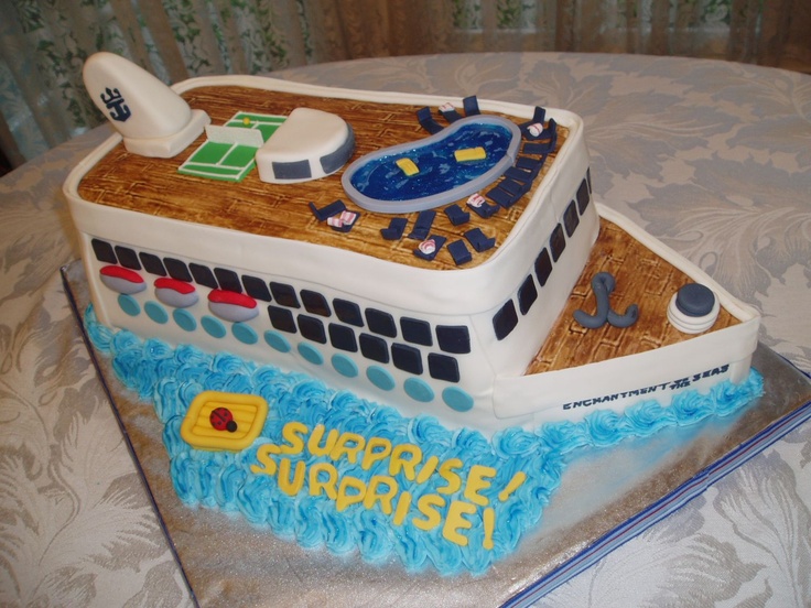 Cruise Ship Birthday Cake