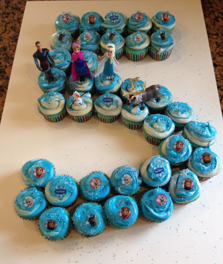 10 Photos of Disney Frozen Birthday Party Cupcakes