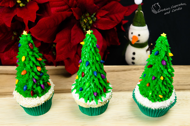 Cupcake Ice Cream Cone Christmas Trees